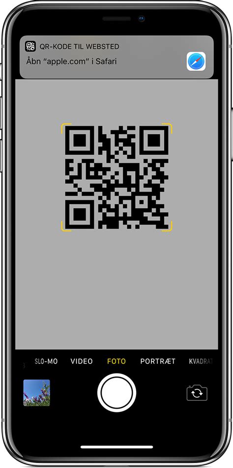 Scan En Qr Kode Med Din Iphone Ipad Eller Ipod Touch Apple Support