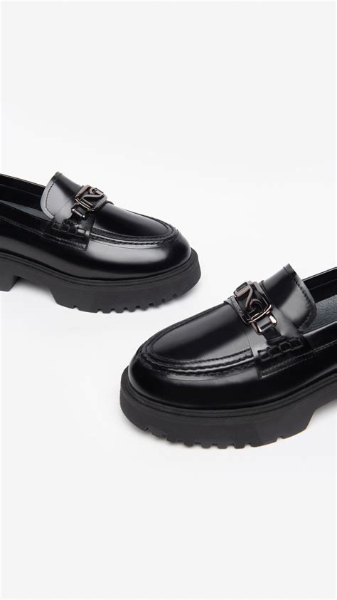 Art I D Womens Leather Loafers Nero Nerogiardini