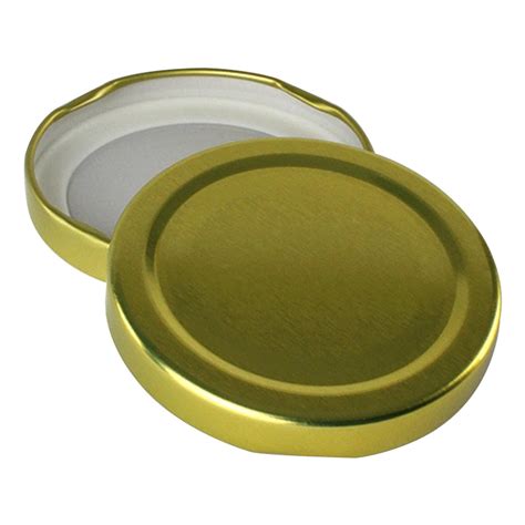 Mm Gold Metal Regular Twist Off Lug Cap For Glass Jar Cap And Lid