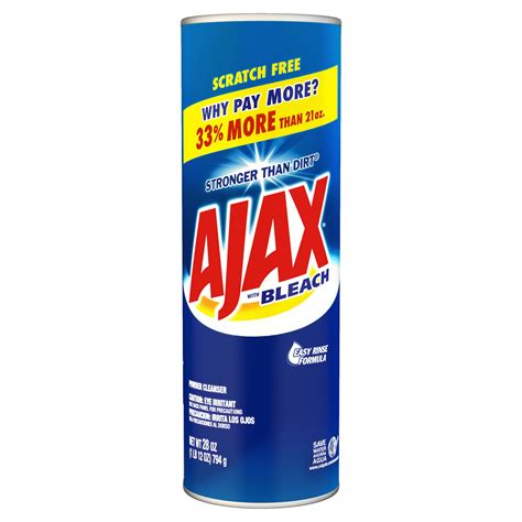 Ajax Multi-Purpose Cleaner, Kitchen & Bathroom Powder Cleanser with ...