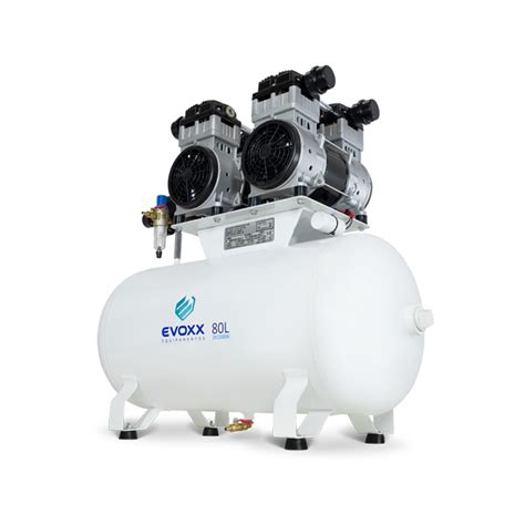 Compressor 80 Litros 4 0HP Isento de Óleo Evoxx