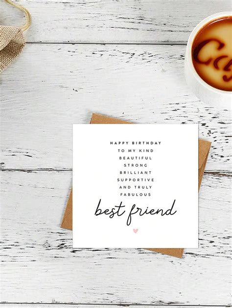 Bestie Birthday Card Birthday Card For Bestie Happy Birthday Bestie Card Best Friend Birthday