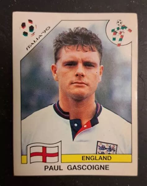 Paul Gascoigne England Panini Wc Italia Figurina Sticker