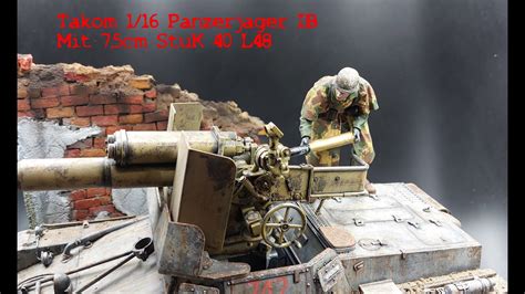 Takom 1 16 Panzerjager IB Mit 7 5cm Figure Painting YouTube