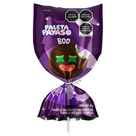 Paleta De Malvavisco Ricolino Paleta Payaso Boo G Walmart