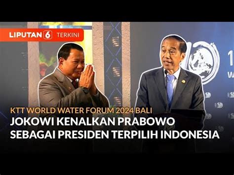 Kala Jokowi Perkenalkan Prabowo Sebagai Presiden Terpilih Indonesia Di