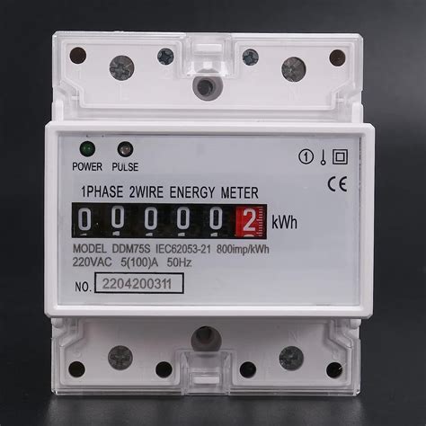 5100 A 220vac 50hz Single Phase Energy Counter Meter Analog Electric Reliable Store