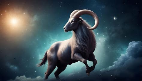 Premium Photo Zodiac Sign Capricorn Beautiful Universe Background