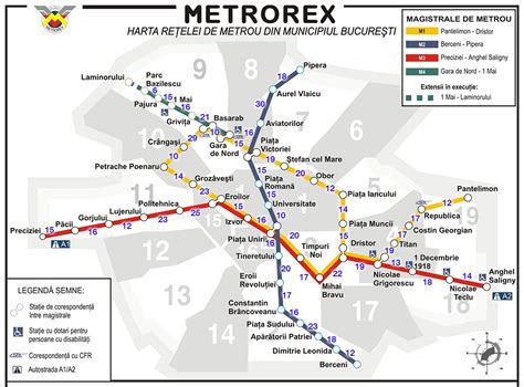 Harta Metrou Bucuresti 2015 - Harta Romaniei