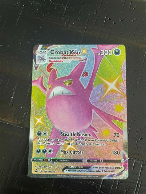 Mavin Shiny Crobat Vmax Swsh Full Art Rare Shining Fates Promo