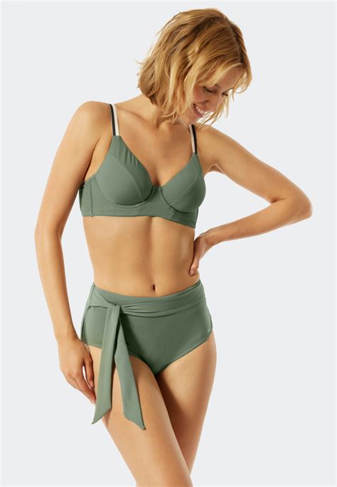 Bikini Top Bügel variable Träger khaki California Dream SCHIESSER