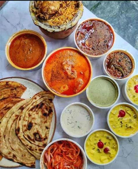 Traditional Indian Food in New Delhi, India