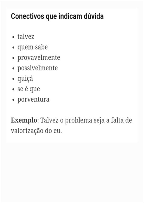 Lista De Conectivos Para Reda O Reda O