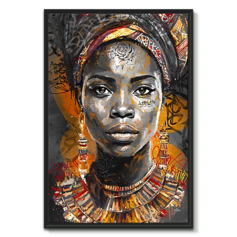 Saka Tableau Portrait Street Art Hindou Romaric Artiste