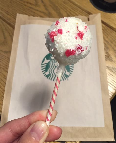 Peppermint Brownie Cake Pop From Starbucks スターバックスのペパーミント ブラウニー ケーキポップ ~ I M Made Of Sugar