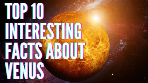 Top Interesting Facts About Venus Youtube