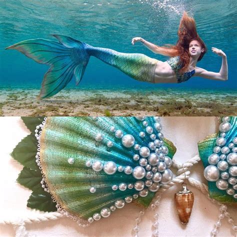 Mermaid Bra Custom Clamkini Seashell Bikini Swim Top Etsy In