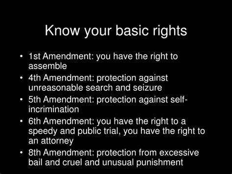 Ppt Know Your Rights Powerpoint Presentation Free Download Id 1748101