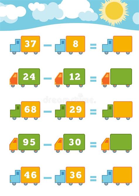 Compte Du Jeu Pour Des Enfants Fiches De Travail D Addition