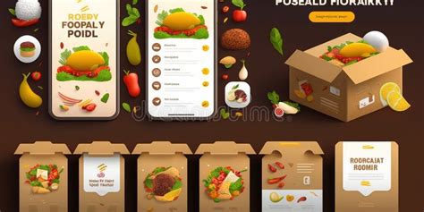 Food Delivery Mobile App Kit Template Material Design Ui Ux And Gui