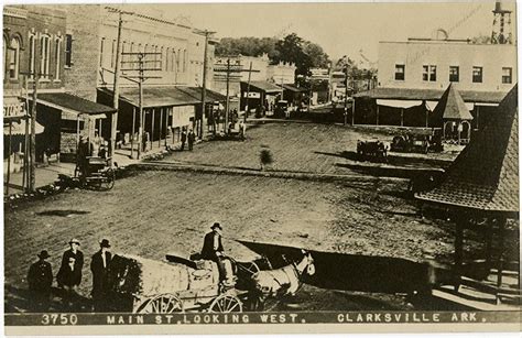 Looking West On Main Street Clarksville Johnson County Arkansas