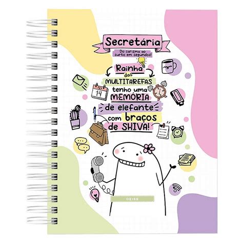 Agenda Permanente Secretária Flork maisdimari Papelaria Personalizada