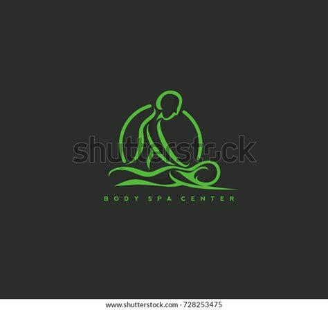 Hand Drawn Sketch Of Massage And Spa Center Leisure Relax Vector