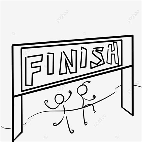 Black And White Finish Line Clipart, Finish Line, Clipart, Black And ...