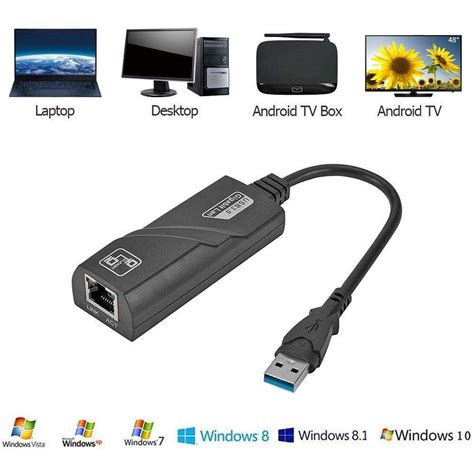 Adaptador Usb 30 A Rj45 Usb Lan Ethernet Windows Internet Gigabit Plazavea Plazavea