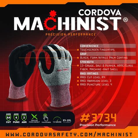 Machinist Hppe Glass A Cut Cordova Safety