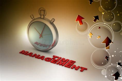 Concept De Service De Gestion Du Temps Illustration Stock