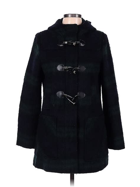 Michael Michael Kors Solid Black Wool Coat Size 6 75 Off Thredup