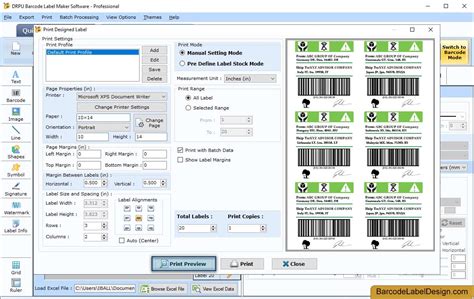 Screenshots of Barcode Label Design Software – Professional to learn ...