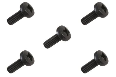 Black Pan Head Pozidriv Machine Screws M35 X 10mm Machine Screws Black Oxide Screws