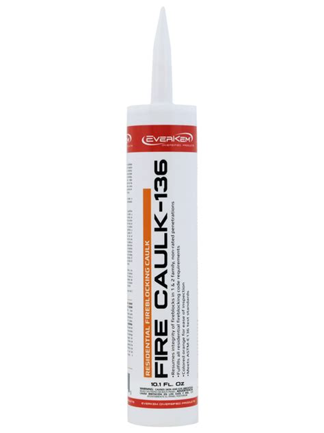 Fire Caulk 136 Noncombustible Fireblocking Caulk - Everkem