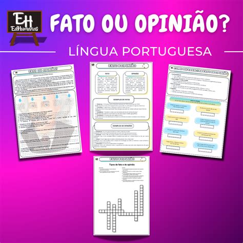Mapa Mental Sobre Fato E Opinião - Fato ou opinião? – EdHumanas Língua Portuguesa