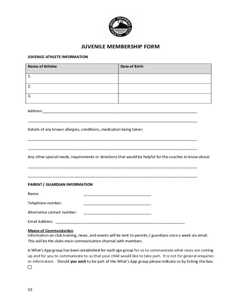 Fillable Online Membership Application Form 2020 281219 Naas AC Fax