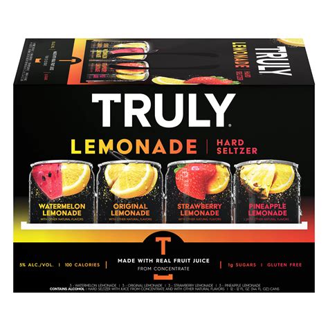 Truly Hard Seltzer Lemonade Variety Pack 12 Pk Cans Shop Malt