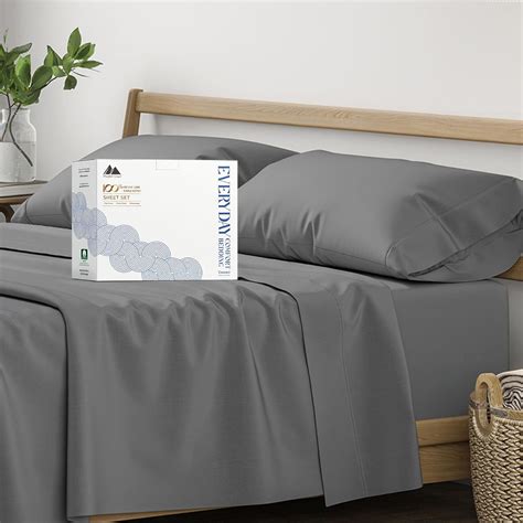 Amazon Mayfair Linen 100 Organic Cotton Percale Sheets Full Size