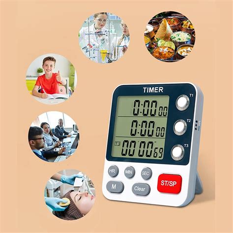 Temporizador Digital De Cocina De 3 Canales Temporizador De Cocina