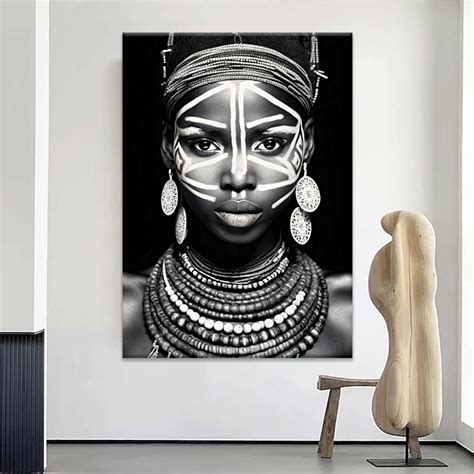 Tribal Ethnic Decoration Artwork Print Lady Art African Woman