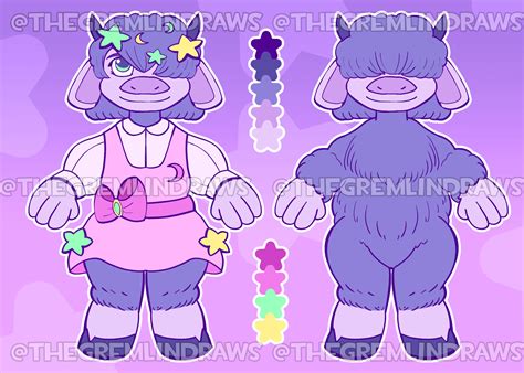 Artstation Fursona Ref Sheets