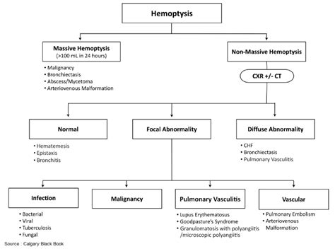 Hemoptysis - Causes, Evaluation and Management - Manual of Medicine