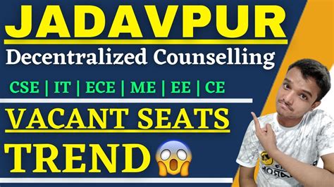 Jadavpur University Decentralized Counselling Wbjee Vacant