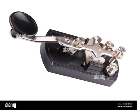 Morse Key Isolated Stock Photo Alamy