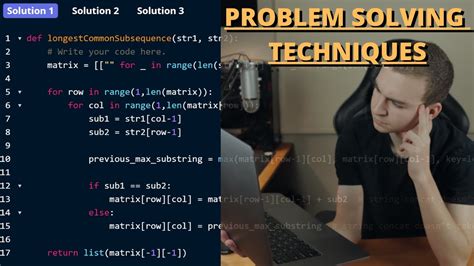 Problem Solving Techniques For Programming Problems Interviews