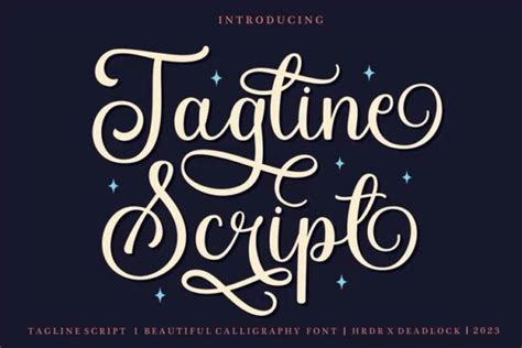 Tagline Script Font Free Font