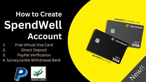 How To Create Spendwell Account Free Virtual Visa Card Surveyjunkie