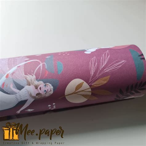 Jual Kertas Kado Sansan Wawa Motif Princess Frozen Dark Purple