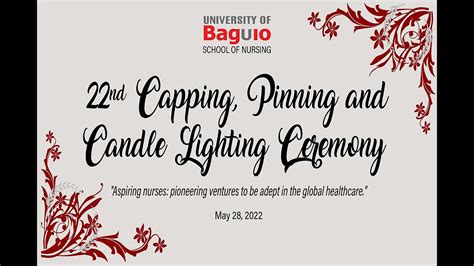 Nd Capping Pinning And Candle Lighting Ceremony Youtube